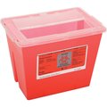 Bemis Multi-Purpose Sharps Container, 2-Gallon, 11-5/8W x 7-3/4D x 8-5/8H, Red 7352